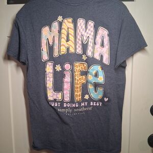 Simply Southern Navy 'Mama Life' Tee